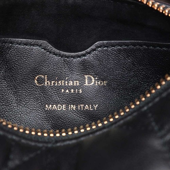 Christian Dior Vibe Micro Hobo Macro Cannage Chain Lambskin Black - Picture 9 of 11